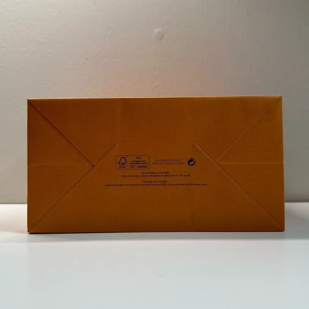 Louis Vuitton LV | Gift Bag | Orange | W8.75 x H7 x D4.5 inch